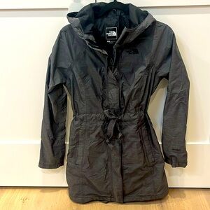 The North Face Women's Size Small Rain Jacket, Charcoal Grey